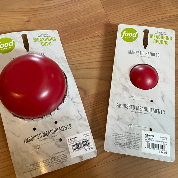 Food Network Measuring Cups and Spoons with Magnetic Nesting Features. NWT. - Picture 6 of 7